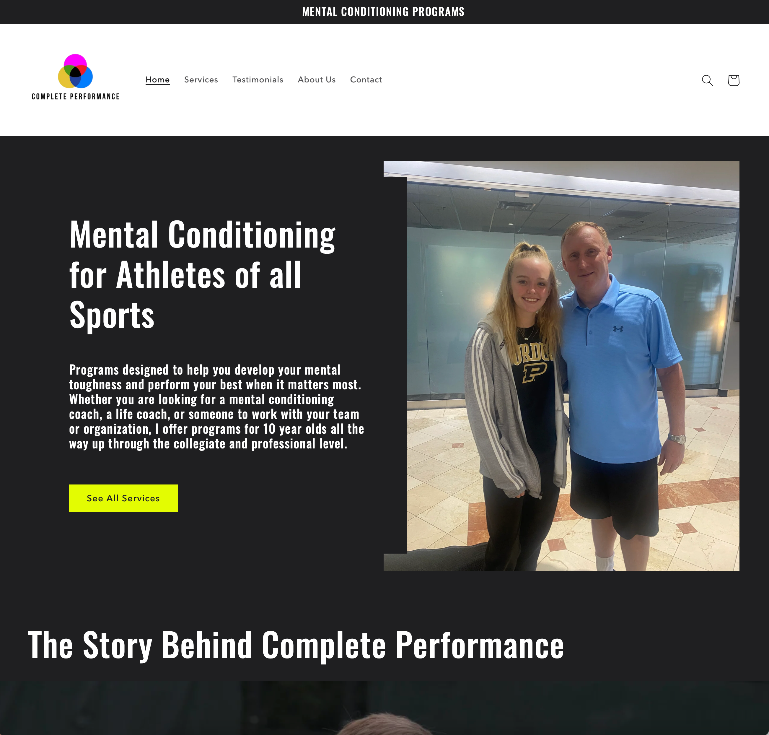 Complete performance website