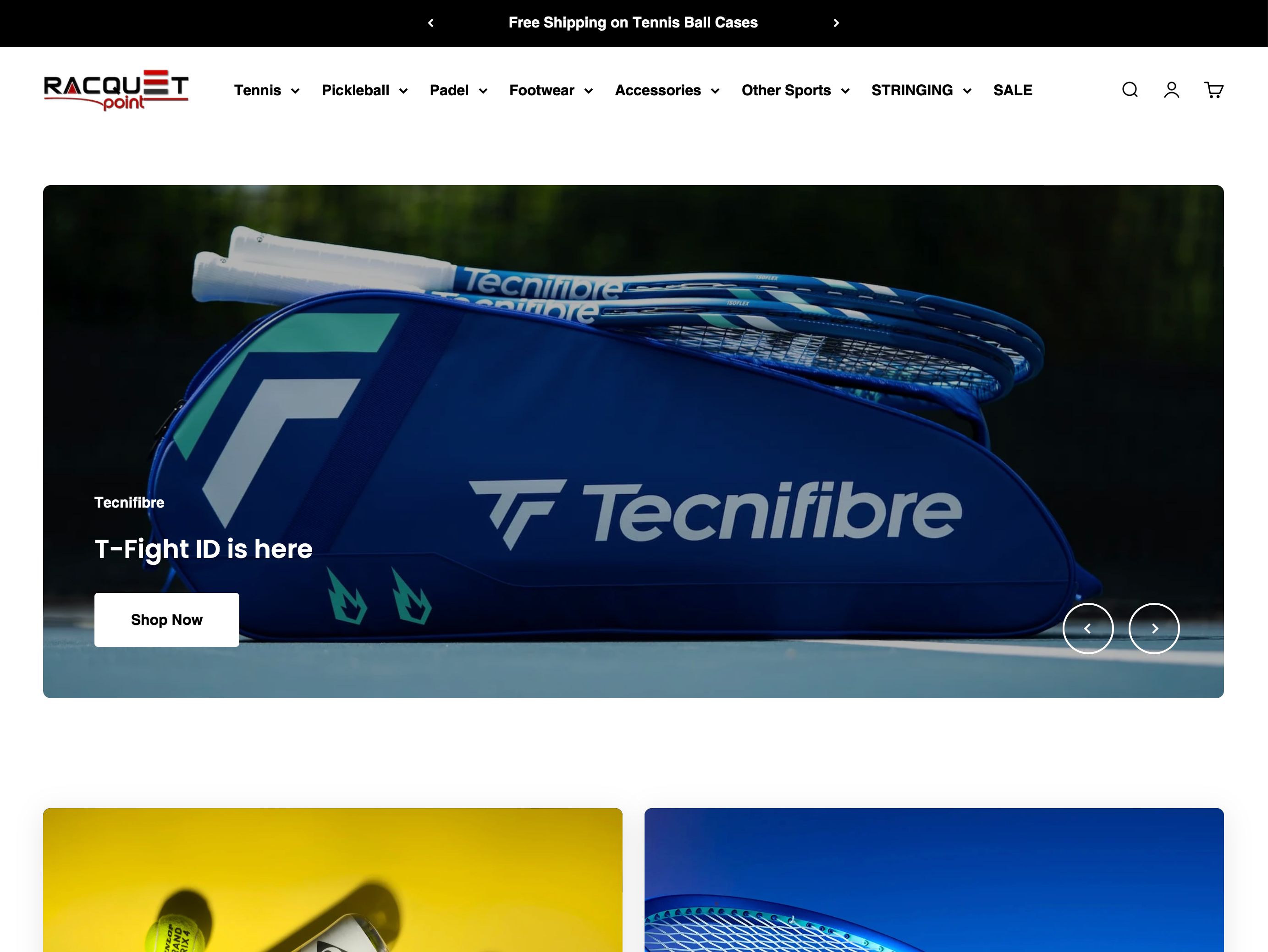 Racquet Point online store