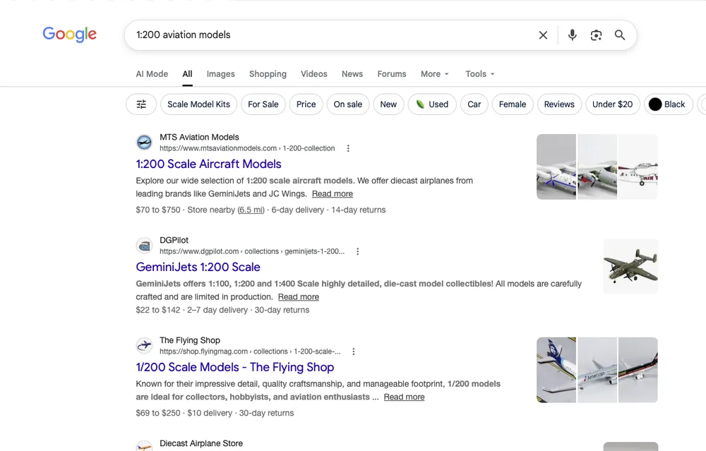 MTS Aviation Models #1 organic for 1:200 aviation models