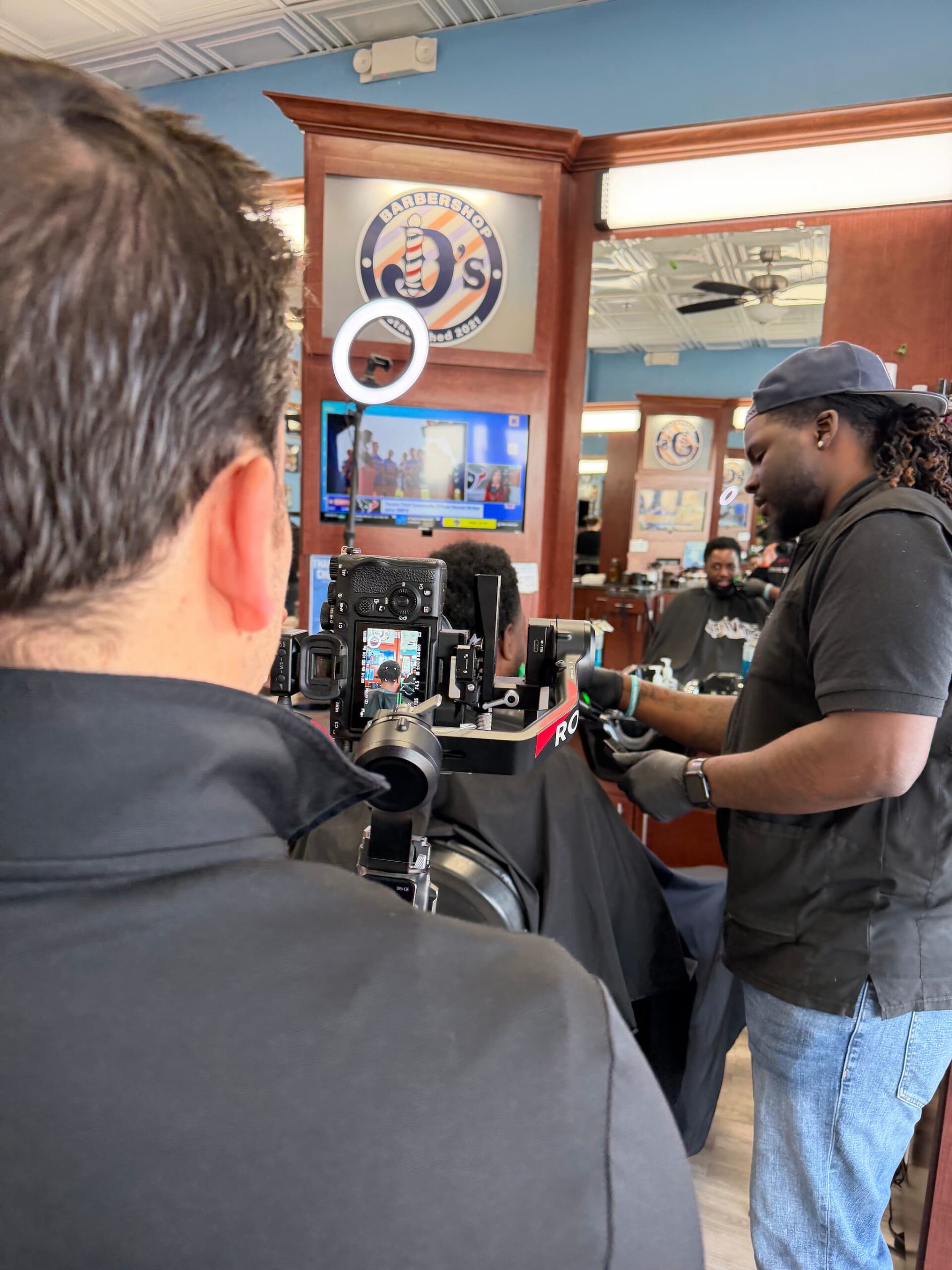 Vigilante Media team on a commercial photo shoot