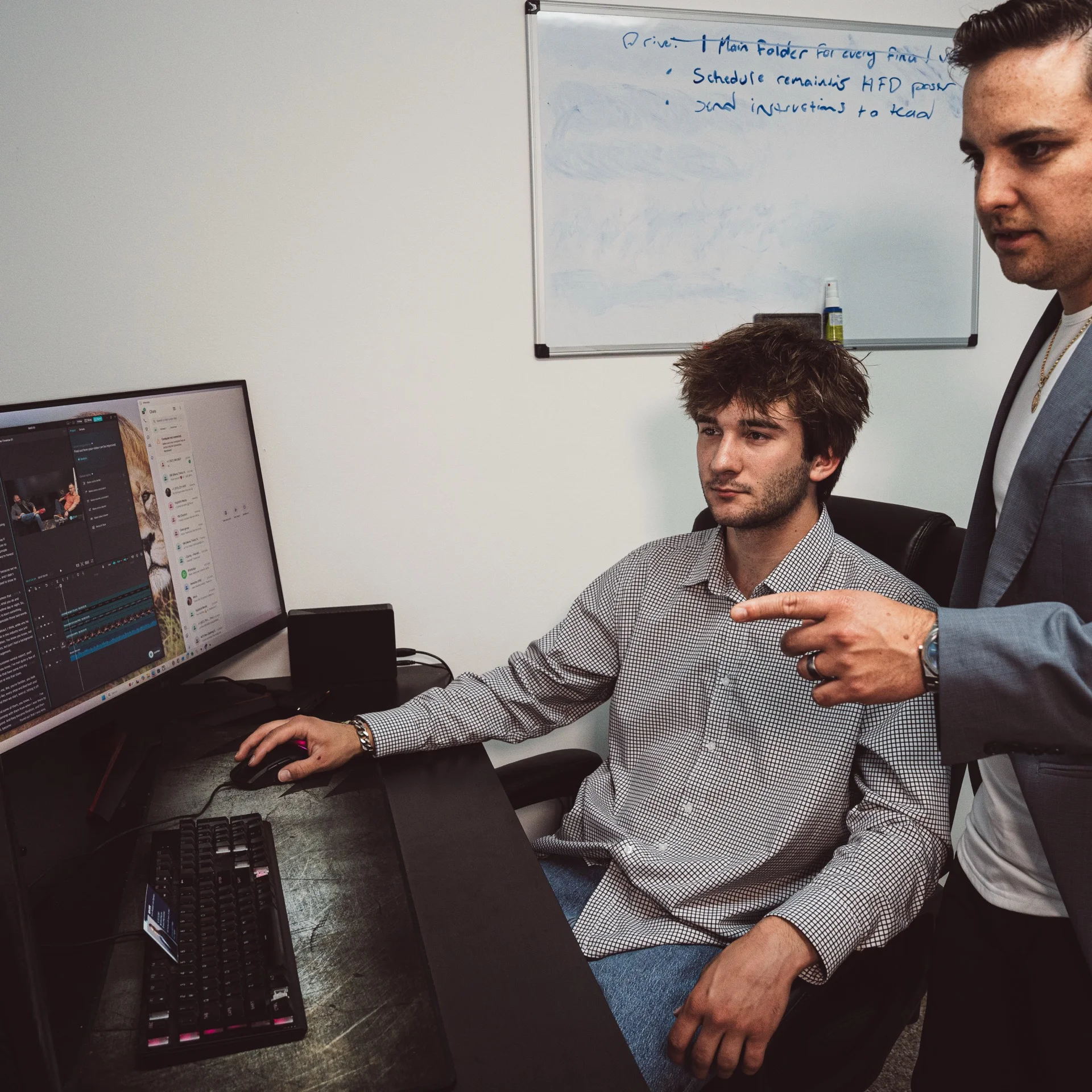 Vigilante Media team producing social media ad creative