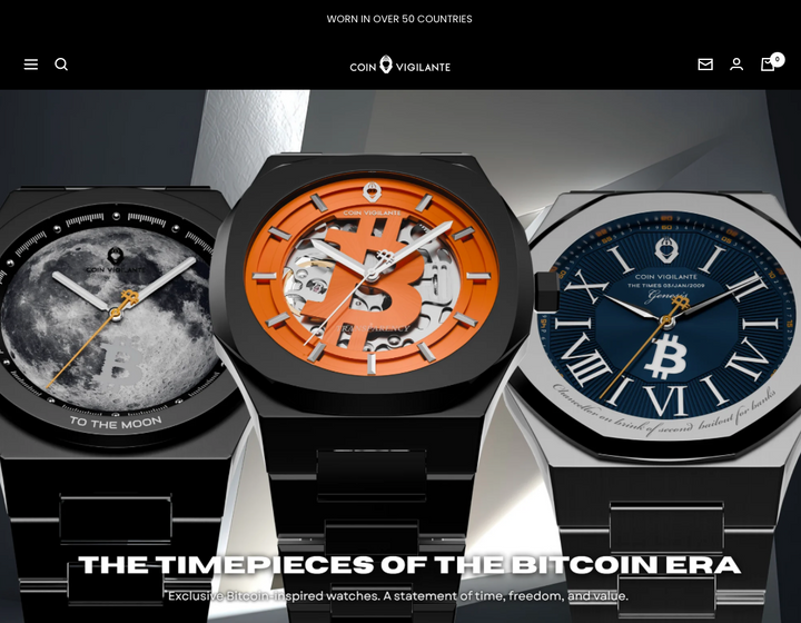 Coin Vigilante Watches website by Vigilante Media