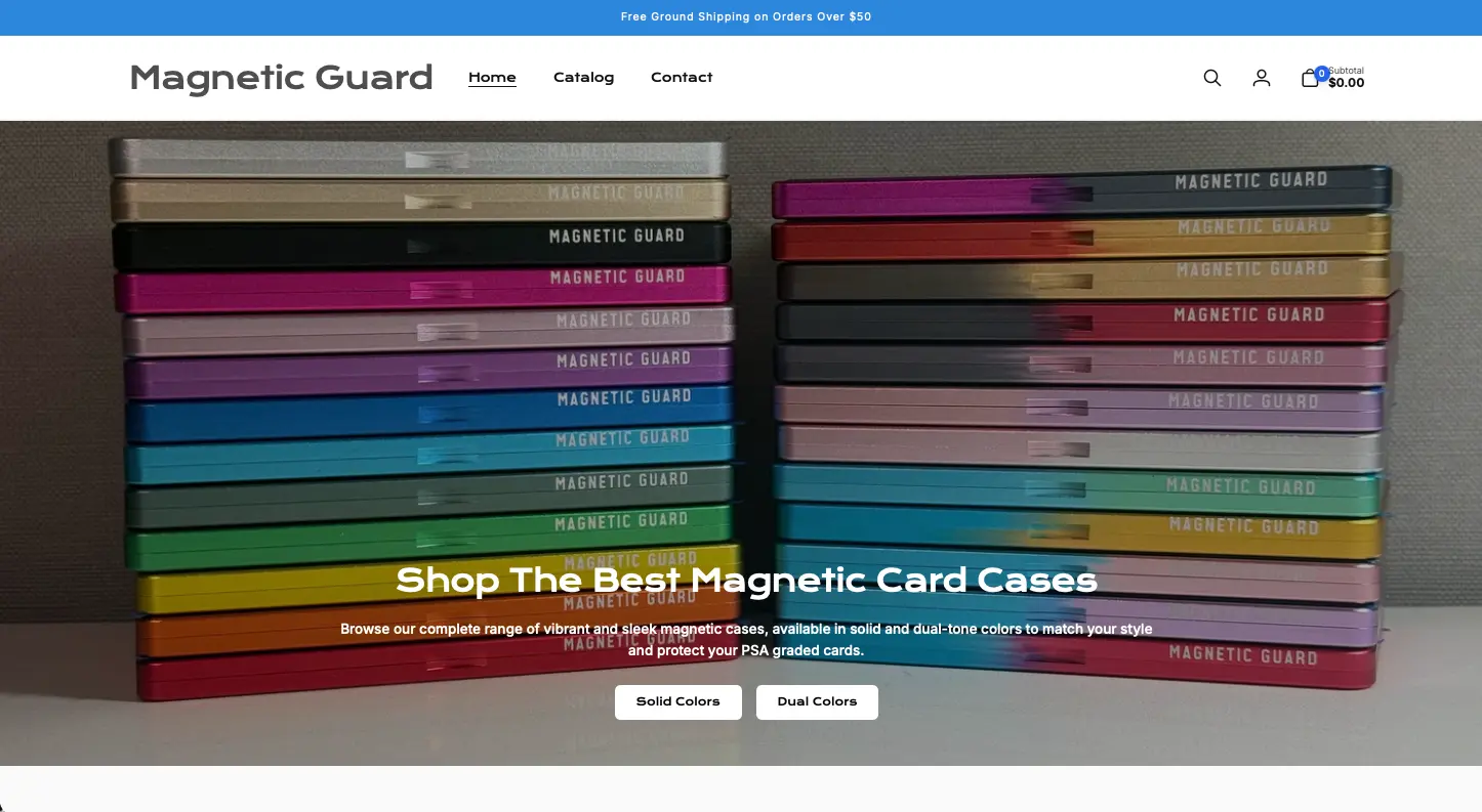 Magnetic Guard website by Vigilante Media