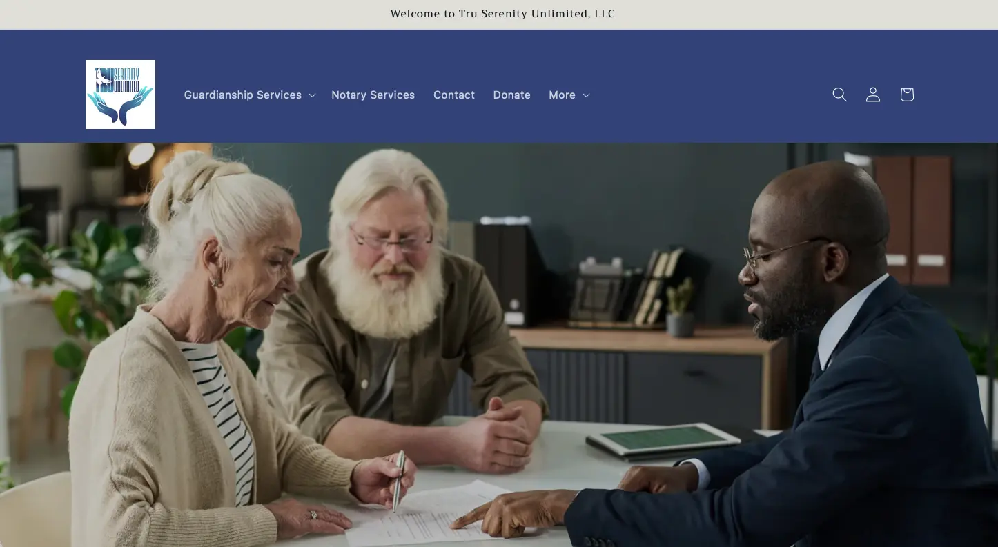 Tru Serenity Unlimited website by Vigilante Media