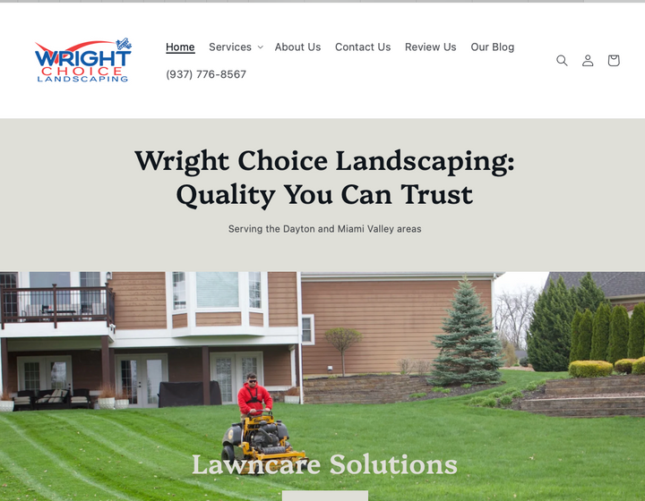 Wright Choice Landscaping — Home Services Facebook and Instagram ads by Vigilante Media